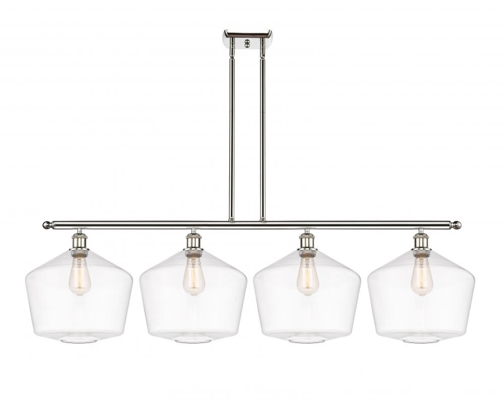 Cindyrella - 4 Light - 50 inch - Polished Nickel - Stem hung - Island Light