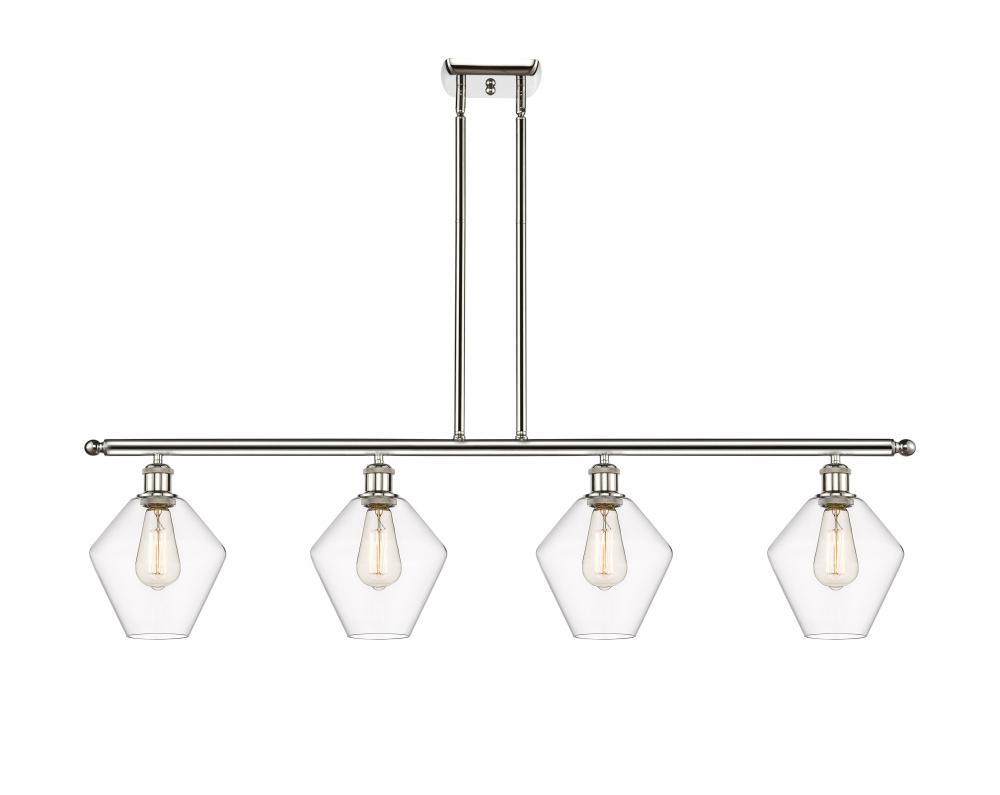 Cindyrella - 4 Light - 48 inch - Polished Nickel - Stem hung - Island Light