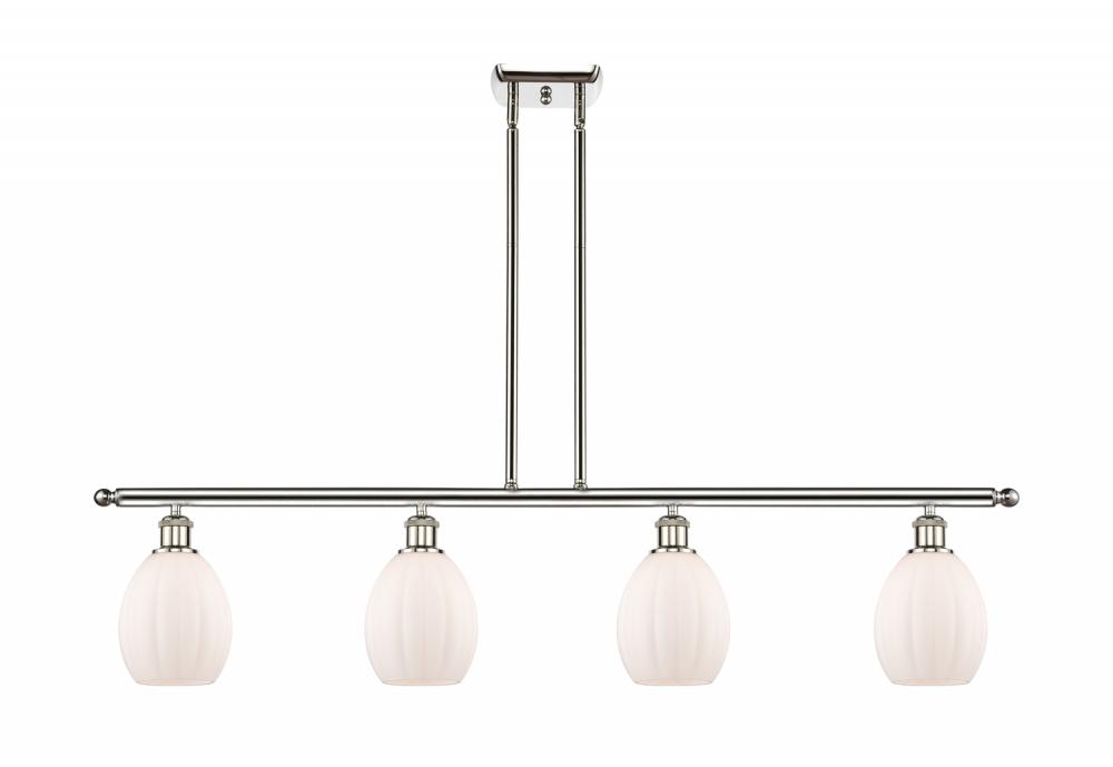 Eaton - 4 Light - 48 inch - Polished Nickel - Stem hung - Island Light