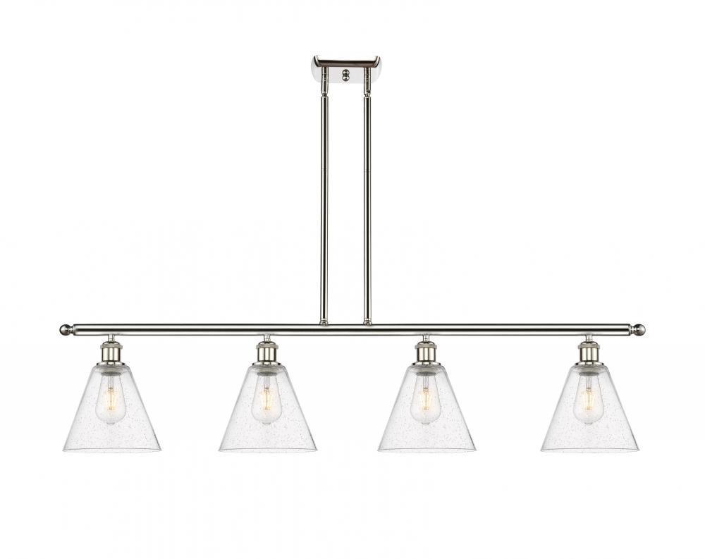 Berkshire - 4 Light - 48 inch - Polished Nickel - Stem hung - Island Light