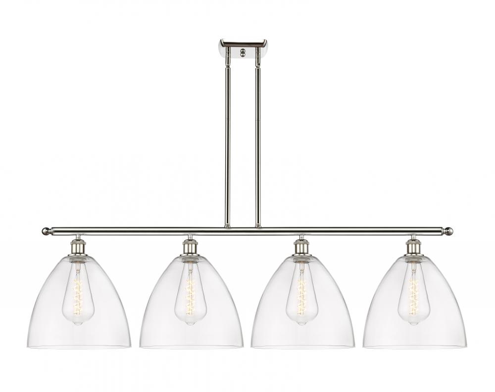 Bristol - 4 Light - 50 inch - Polished Nickel - Stem hung - Island Light