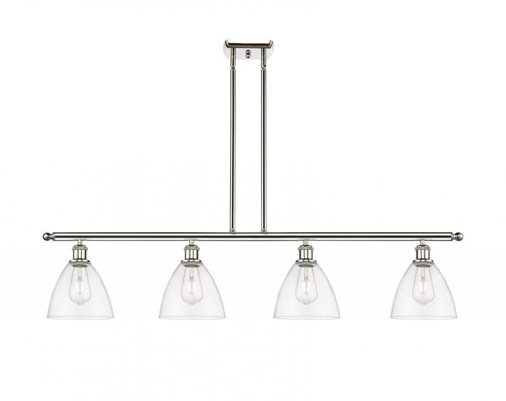 Bristol - 4 Light - 48 inch - Polished Nickel - Stem hung - Island Light