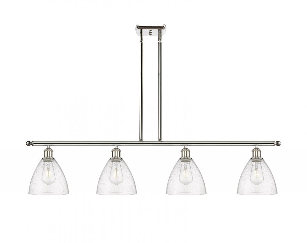 Bristol - 4 Light - 48 inch - Polished Nickel - Stem hung - Island Light