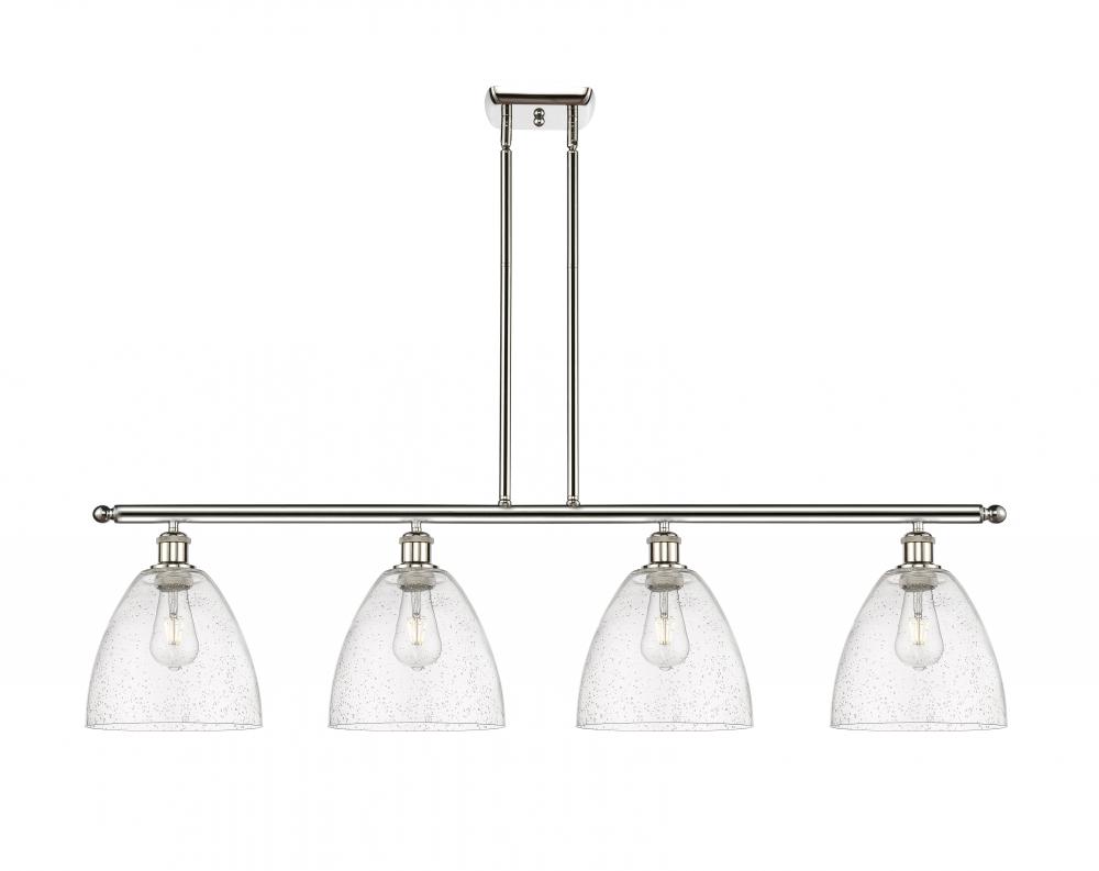 Bristol - 4 Light - 48 inch - Polished Nickel - Stem hung - Island Light
