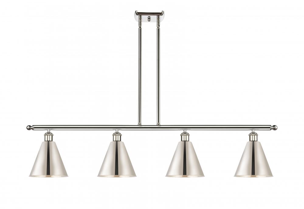 Berkshire - 4 Light - 48 inch - Polished Nickel - Stem hung - Island Light