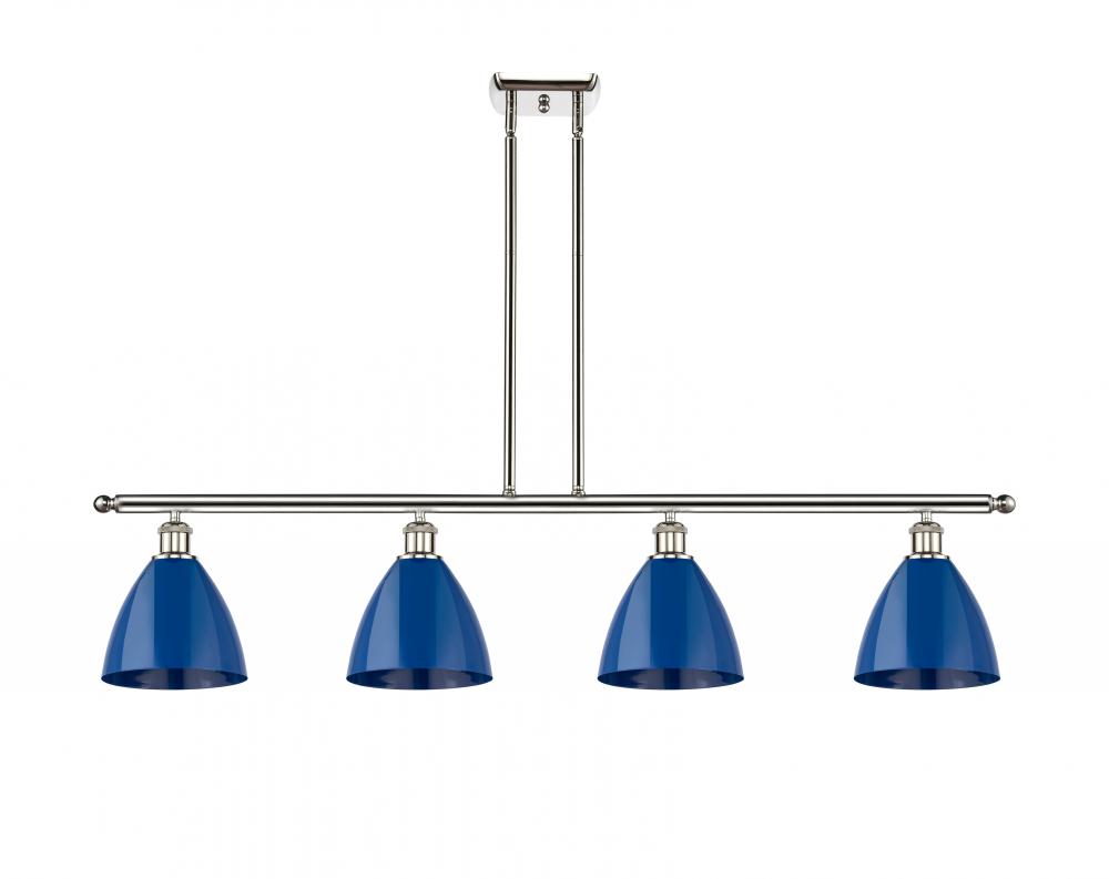 Plymouth - 4 Light - 48 inch - Polished Nickel - Stem hung - Island Light