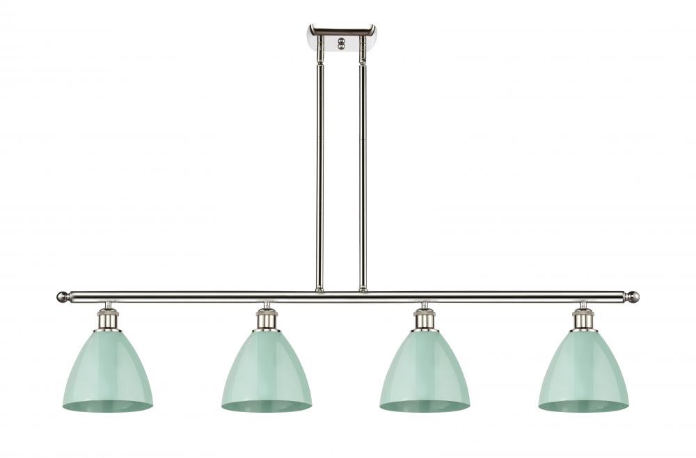 Plymouth - 4 Light - 48 inch - Polished Nickel - Stem hung - Island Light