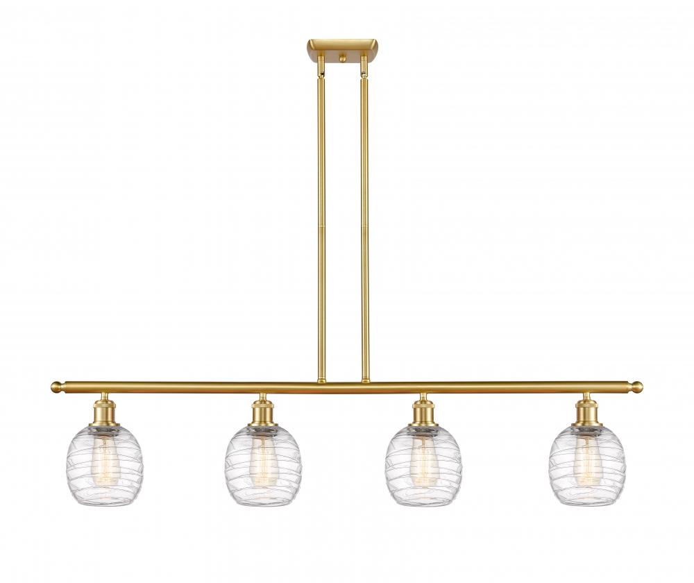 Belfast - 4 Light - 48 inch - Satin Gold - Stem hung - Island Light