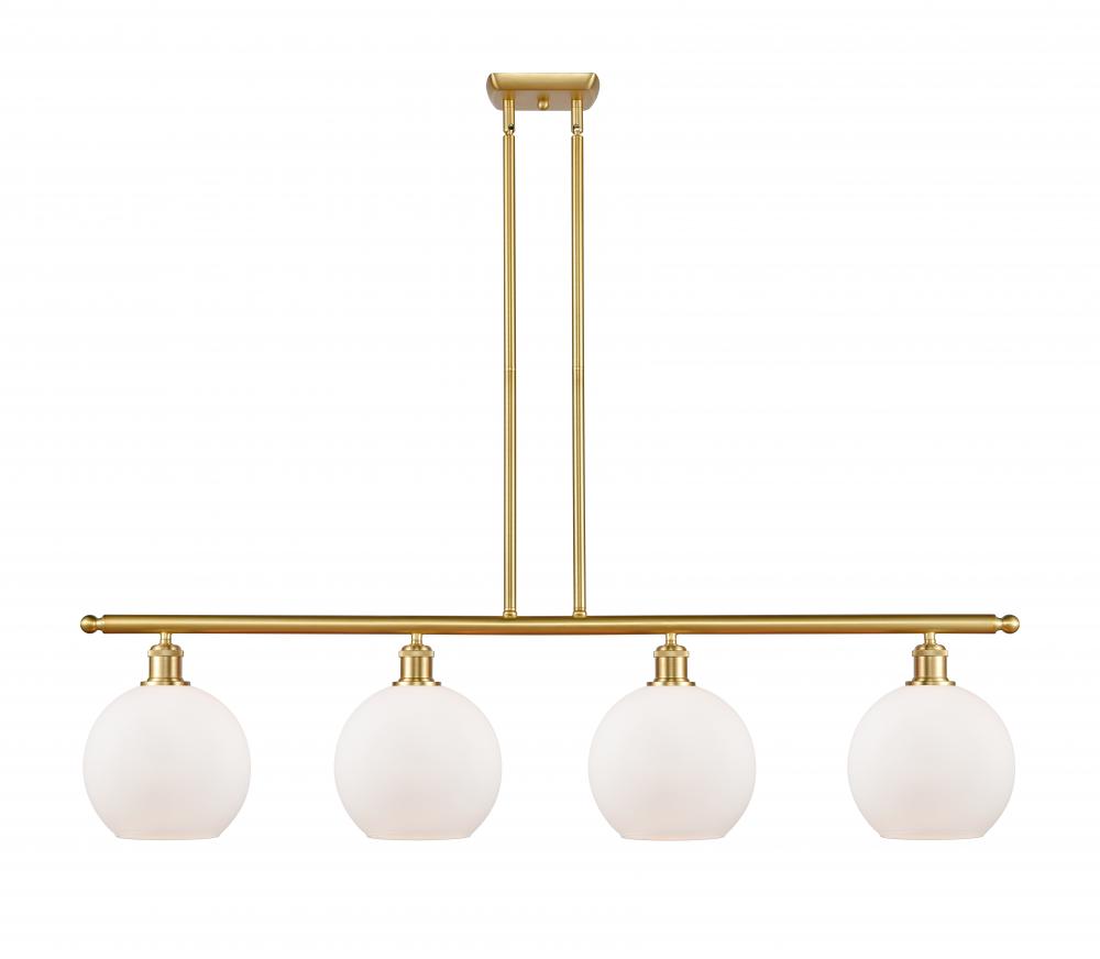 Athens - 4 Light - 48 inch - Satin Gold - Stem hung - Island Light