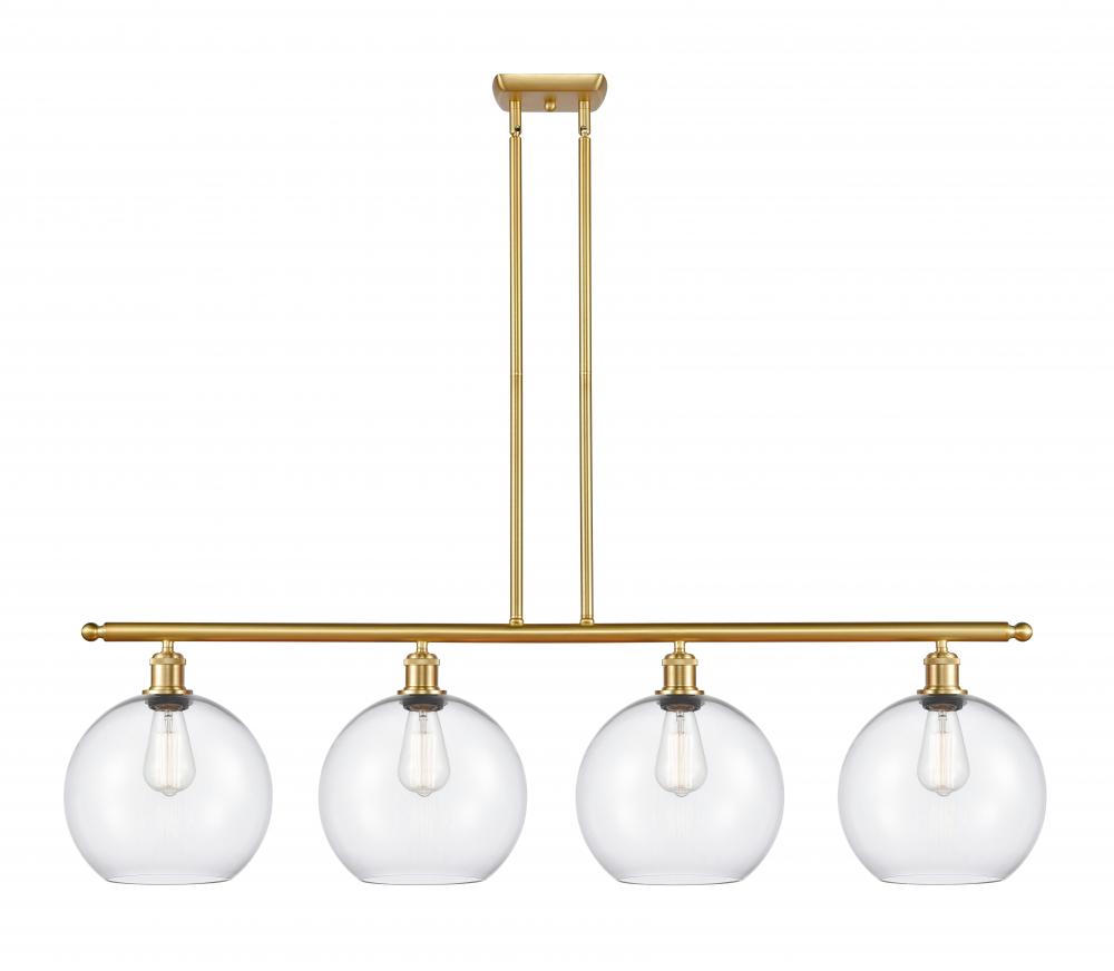 Athens - 4 Light - 48 inch - Satin Gold - Stem Hung - Island Light
