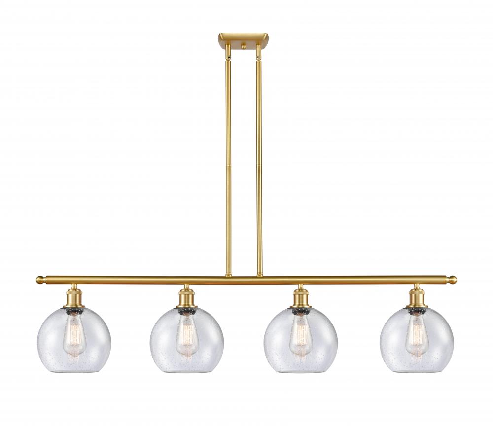 Athens - 4 Light - 48 inch - Satin Gold - Stem hung - Island Light