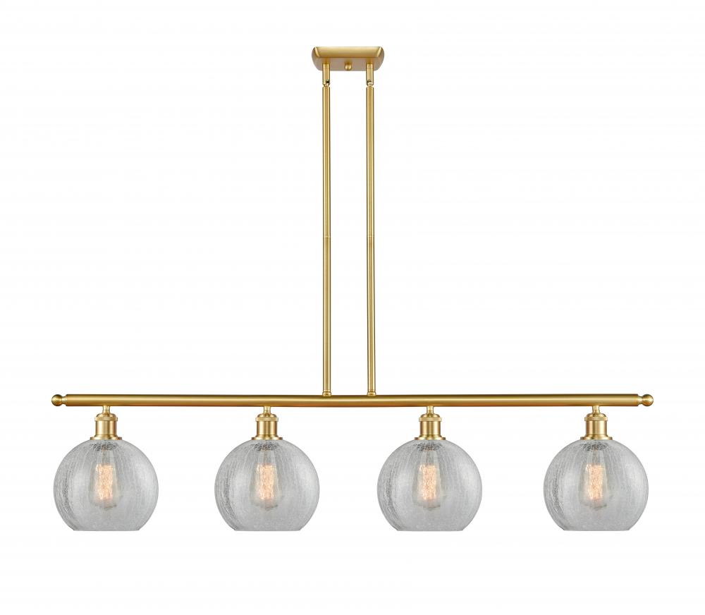 Athens - 4 Light - 48 inch - Satin Gold - Stem hung - Island Light