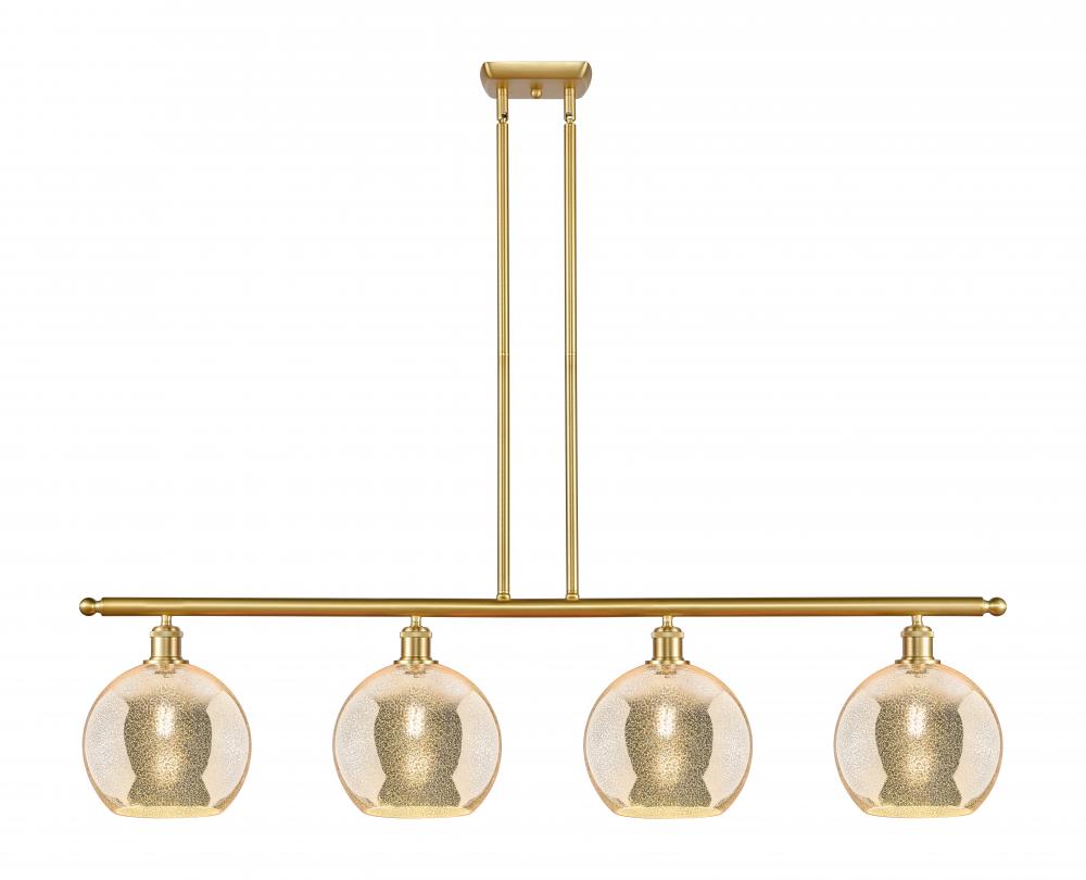 Athens - 4 Light - 48 inch - Satin Gold - Stem Hung - Island Light