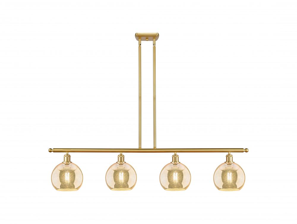 Athens - 4 Light - 48 inch - Satin Gold - Stem hung - Island Light
