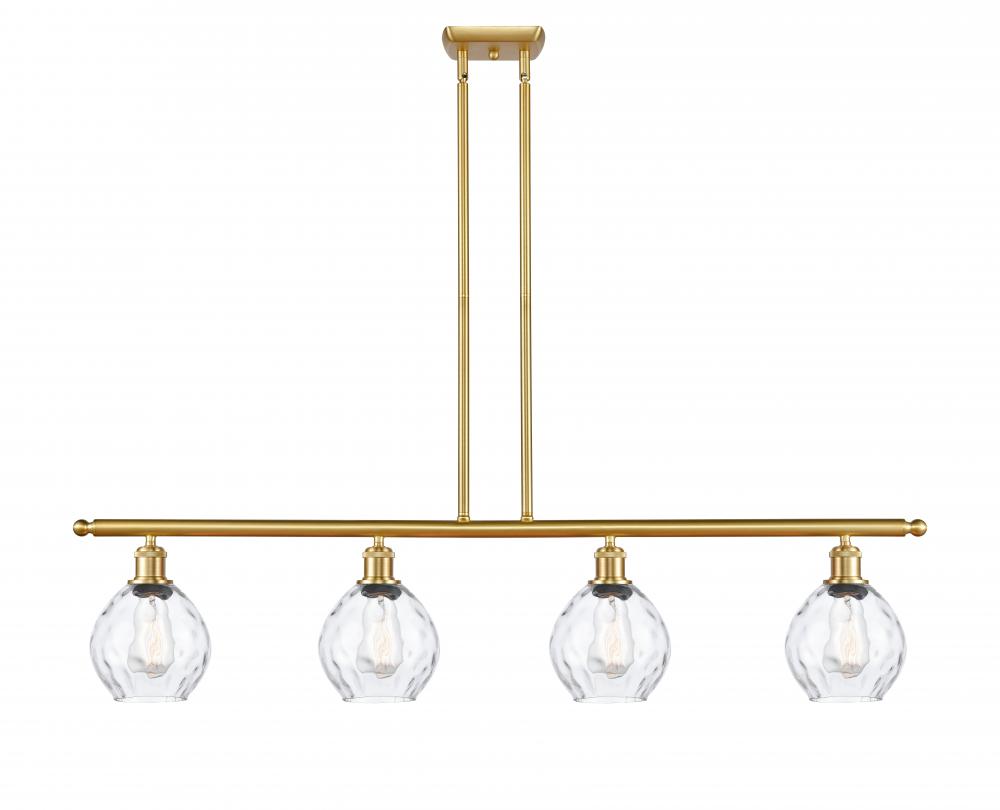 Waverly - 4 Light - 48 inch - Satin Gold - Stem hung - Island Light