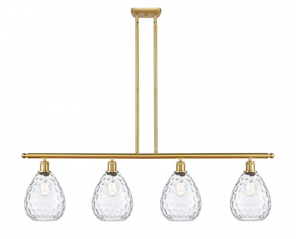 Waverly - 4 Light - 48 inch - Satin Gold - Stem hung - Island Light