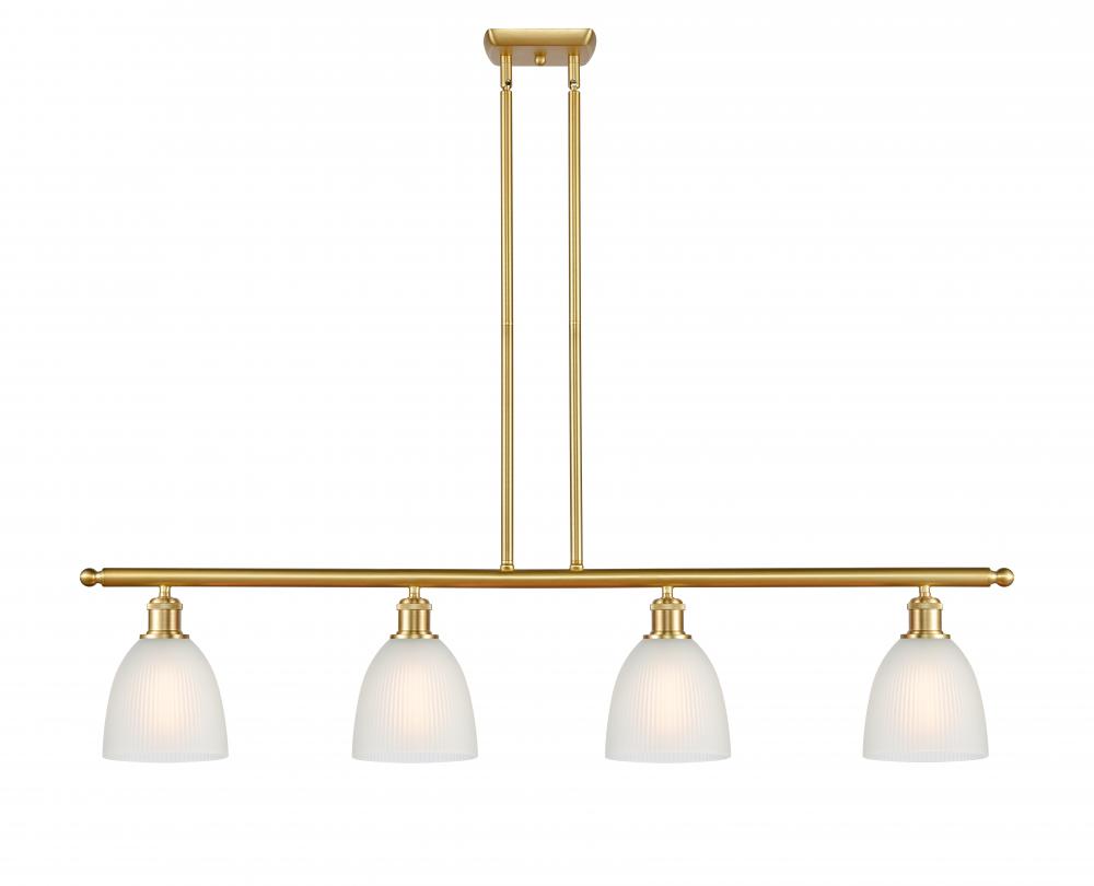Castile - 4 Light - 48 inch - Satin Gold - Stem hung - Island Light