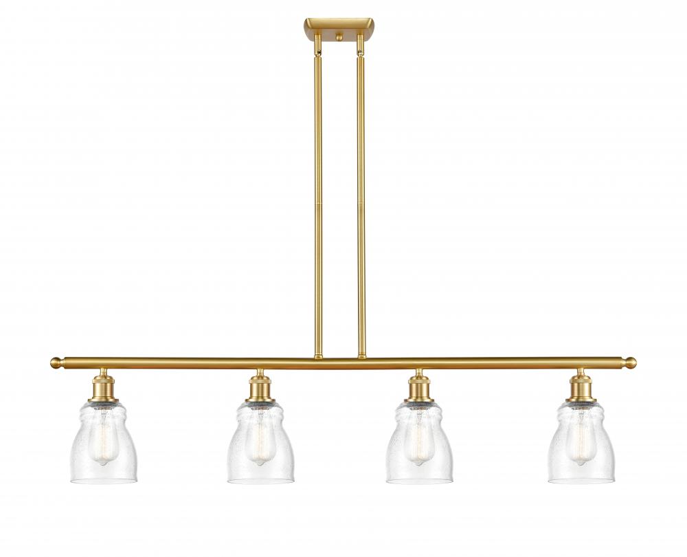 Ellery - 4 Light - 48 inch - Satin Gold - Stem hung - Island Light