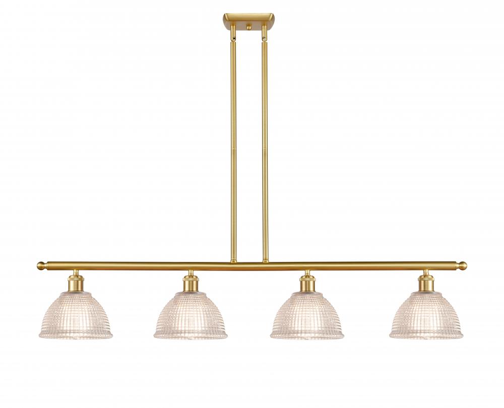 Arietta - 4 Light - 48 inch - Satin Gold - Stem hung - Island Light