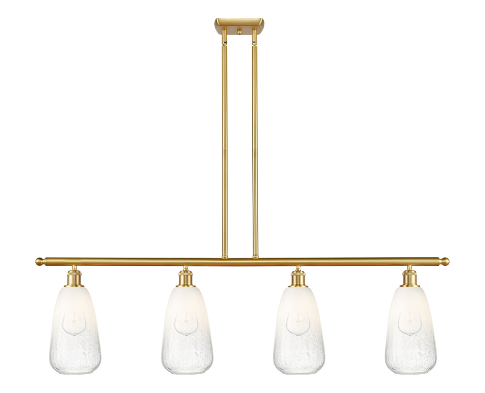 Brookhaven Almond - 4 Light - 48 inch - Satin Gold - Stem Hung - Island Light