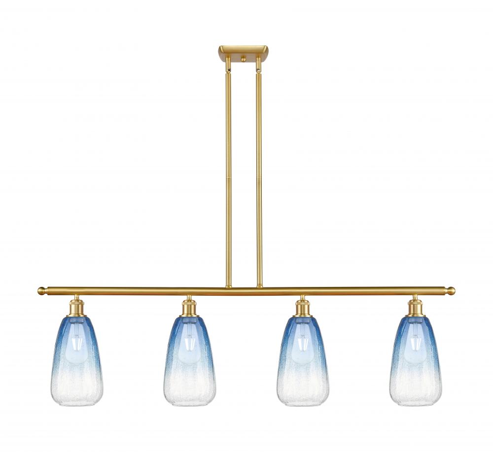 Brookhaven Almond - 4 Light - 48 inch - Satin Gold - Stem Hung - Island Light