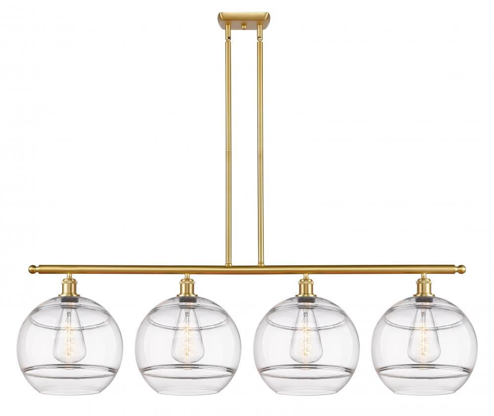 Rochester - 4 Light - 50 inch - Satin Gold - Stem hung - Island Light