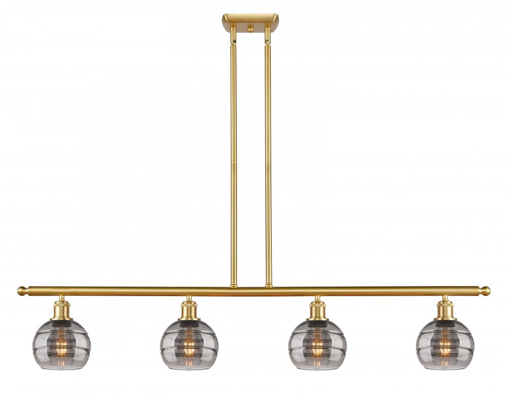 Rochester - 4 Light - 48 inch - Satin Gold - Stem hung - Island Light