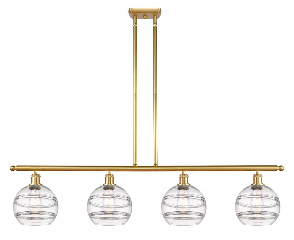 Rochester - 4 Light - 48 inch - Satin Gold - Stem hung - Island Light