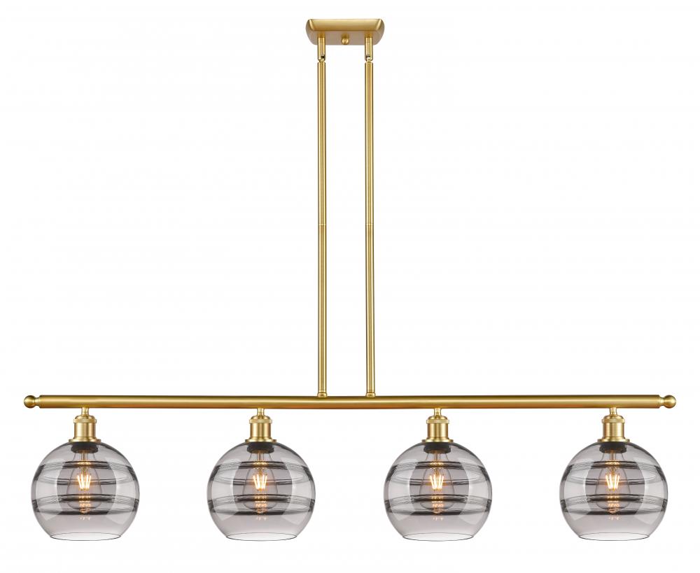 Rochester - 4 Light - 48 inch - Satin Gold - Stem hung - Island Light