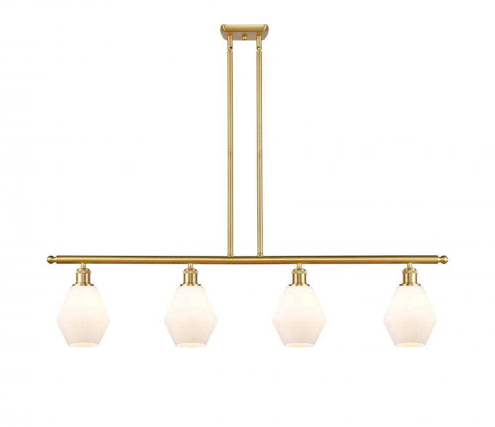 Cindyrella - 4 Light - 48 inch - Satin Gold - Stem hung - Island Light