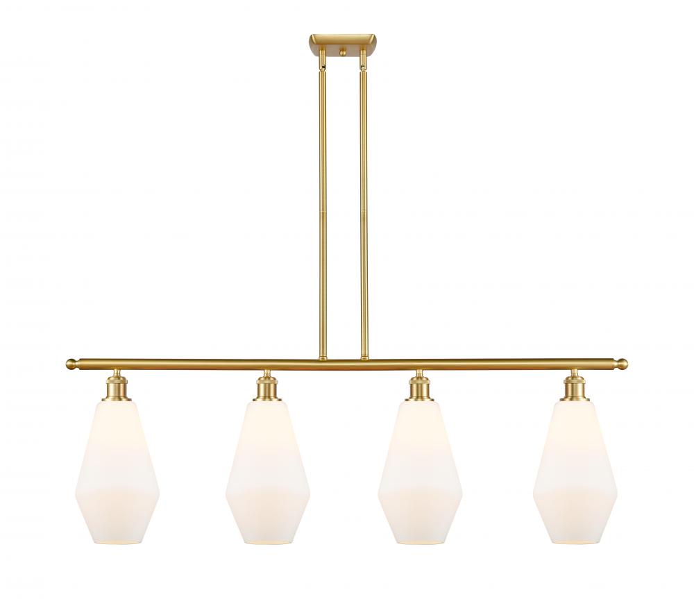 Cindyrella - 4 Light - 48 inch - Satin Gold - Stem hung - Island Light