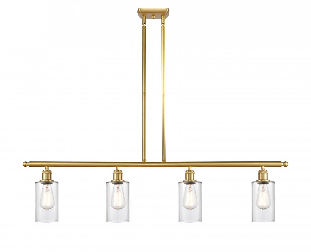 Clymer - 4 Light - 48 inch - Satin Gold - Stem hung - Island Light