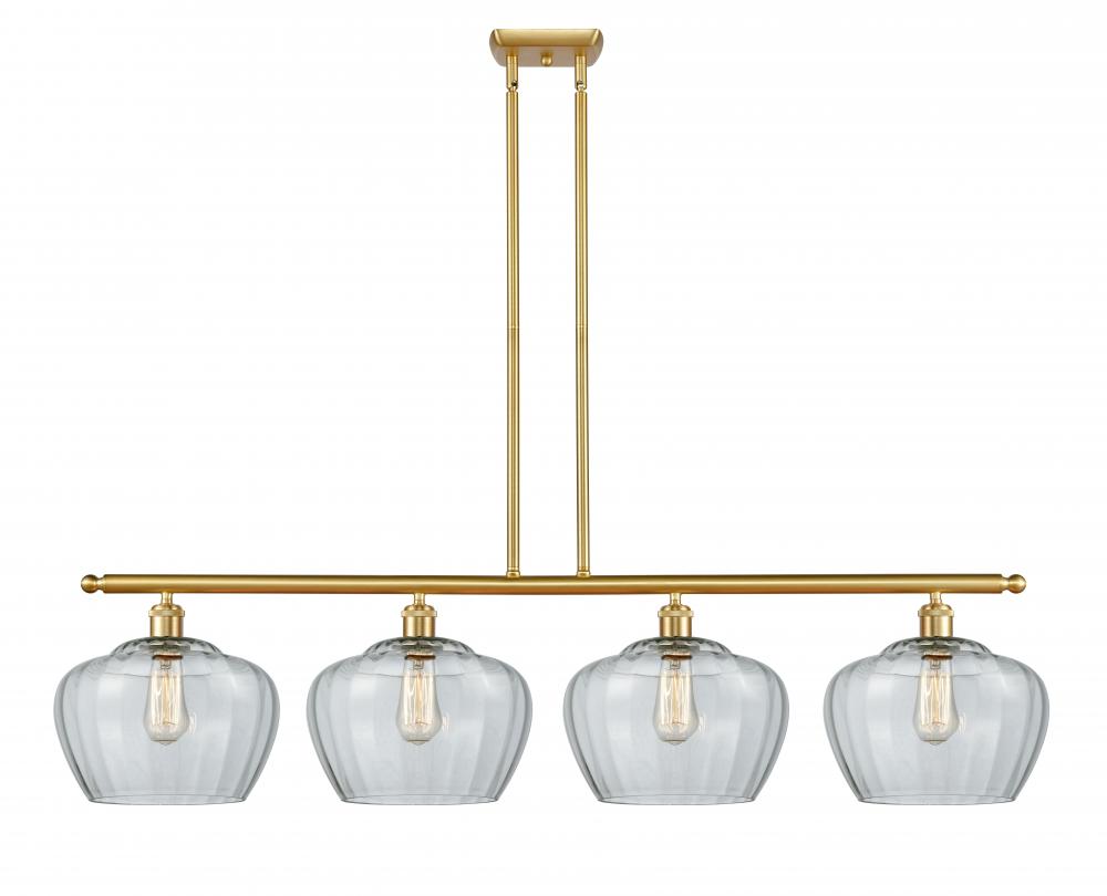 Fenton - 4 Light - 49 inch - Satin Gold - Stem hung - Island Light