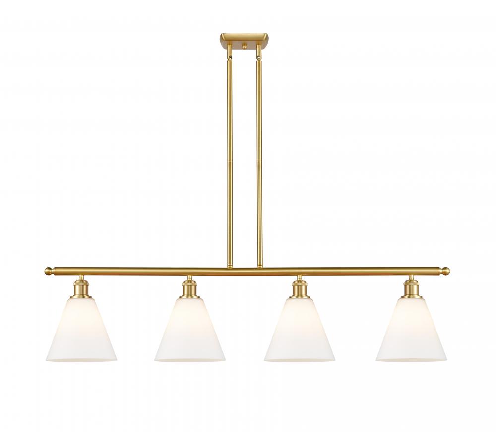 Berkshire - 4 Light - 48 inch - Satin Gold - Stem hung - Island Light