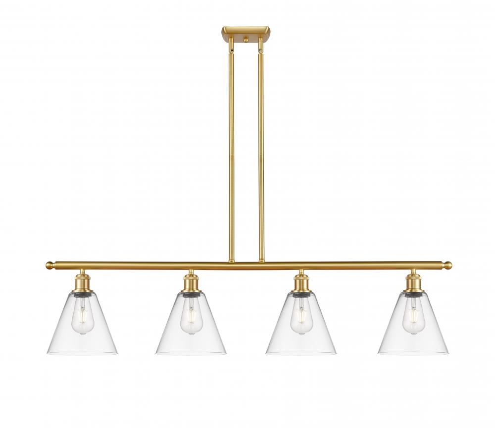 Berkshire - 4 Light - 48 inch - Satin Gold - Stem hung - Island Light