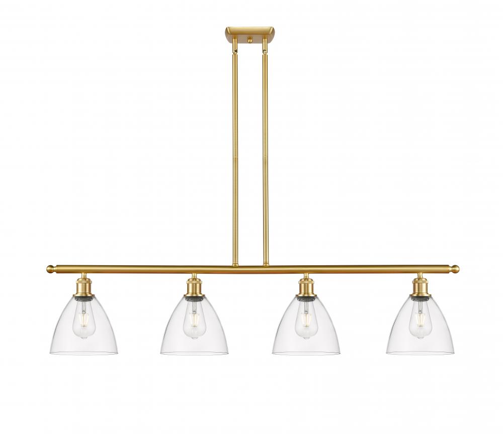 Bristol - 4 Light - 48 inch - Satin Gold - Stem hung - Island Light