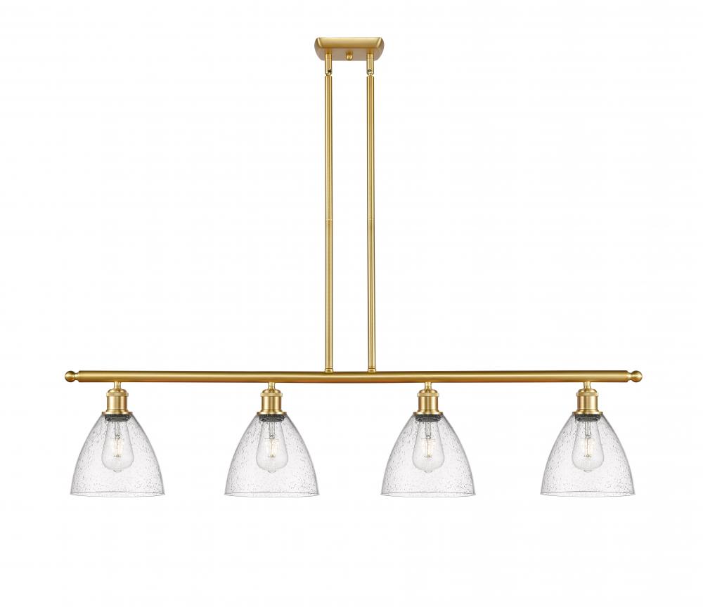 Bristol - 4 Light - 48 inch - Satin Gold - Stem hung - Island Light