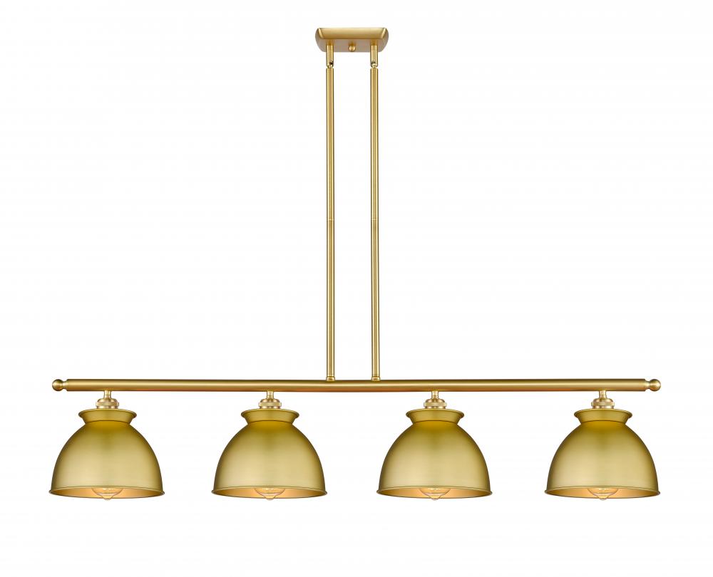 Adirondack - 4 Light - 48 inch - Satin Gold - Stem hung - Island Light