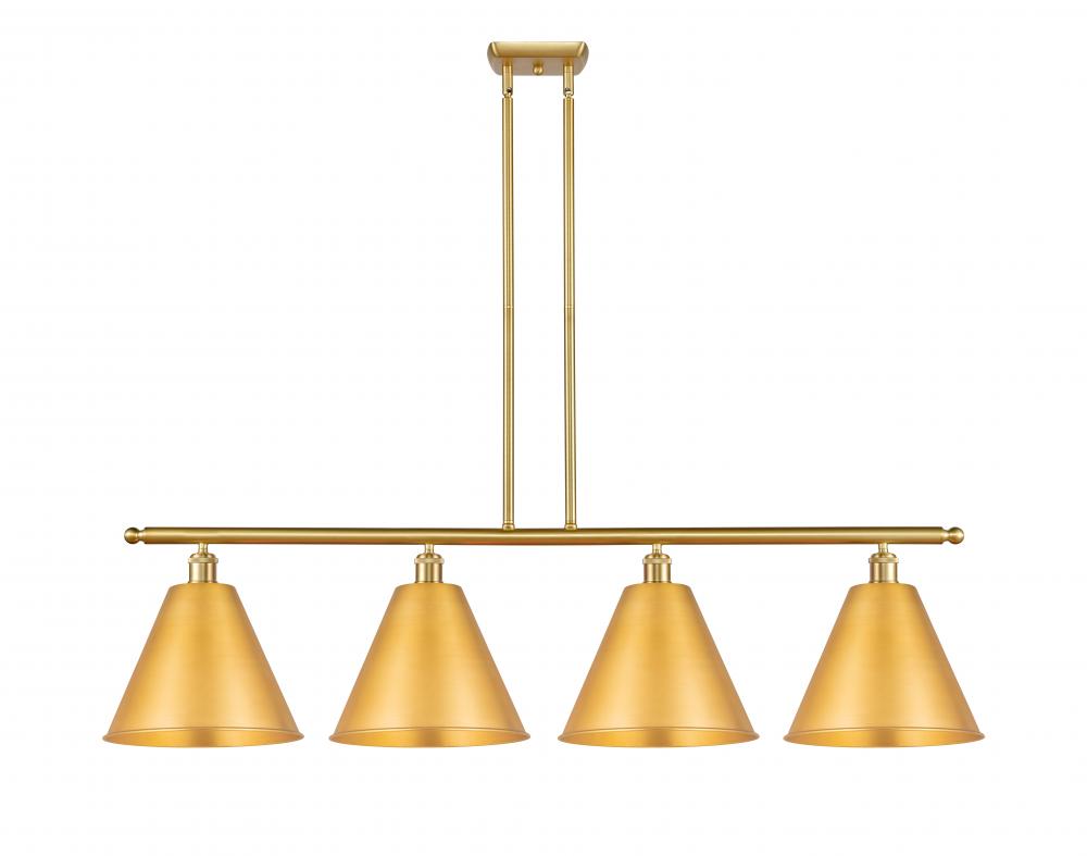 Berkshire - 4 Light - 50 inch - Satin Gold - Stem hung - Island Light