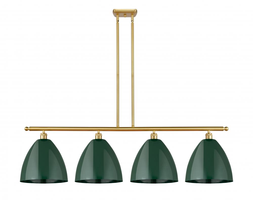 Plymouth - 4 Light - 50 inch - Satin Gold - Stem hung - Island Light