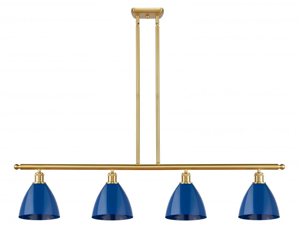 Plymouth - 4 Light - 48 inch - Satin Gold - Stem hung - Island Light