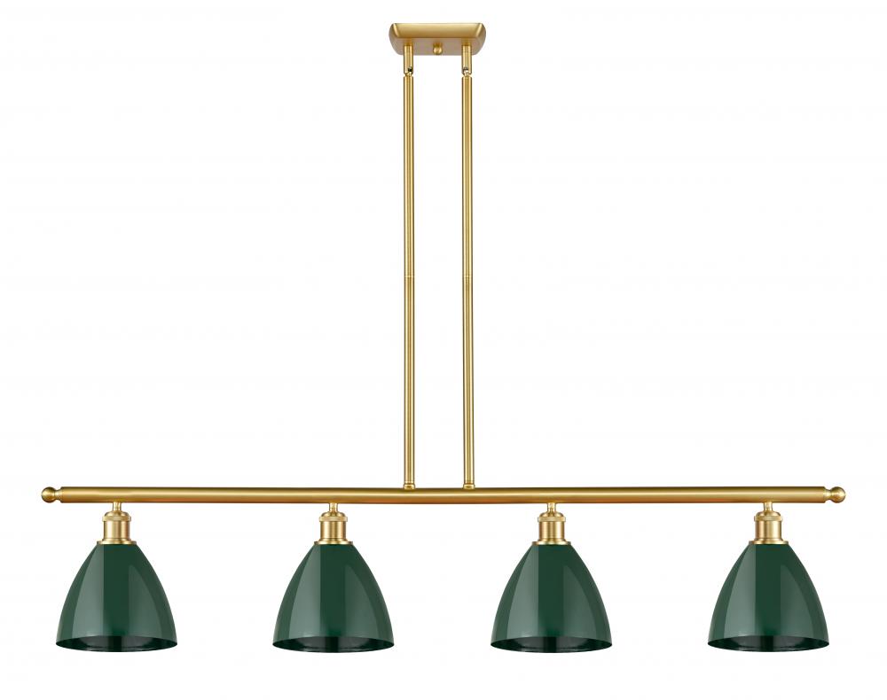 Plymouth - 4 Light - 48 inch - Satin Gold - Stem hung - Island Light