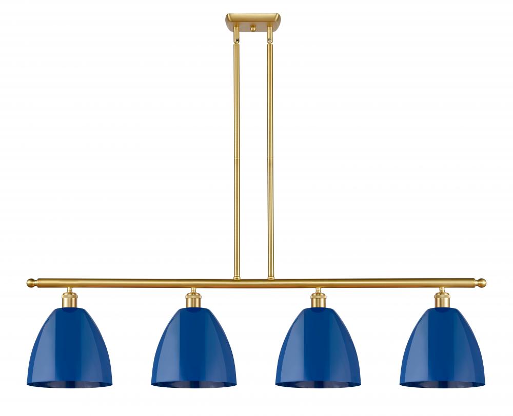 Plymouth - 4 Light - 48 inch - Satin Gold - Stem hung - Island Light