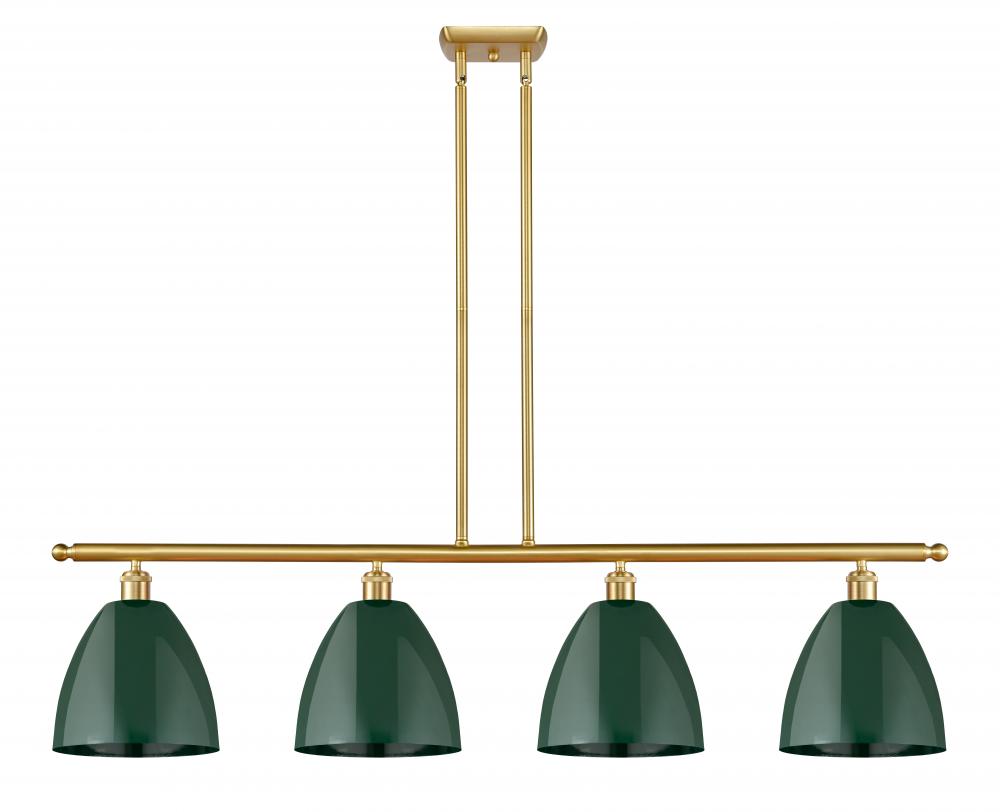 Plymouth - 4 Light - 48 inch - Satin Gold - Stem hung - Island Light