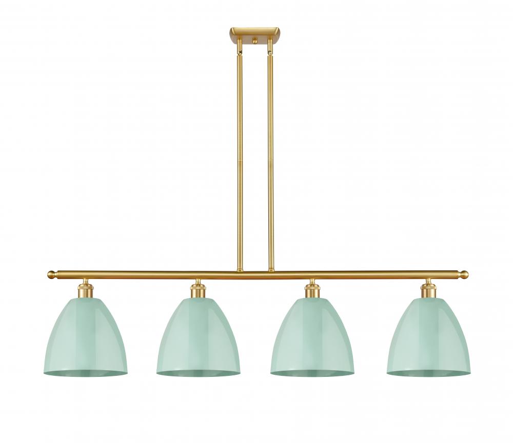 Plymouth - 4 Light - 48 inch - Satin Gold - Stem hung - Island Light