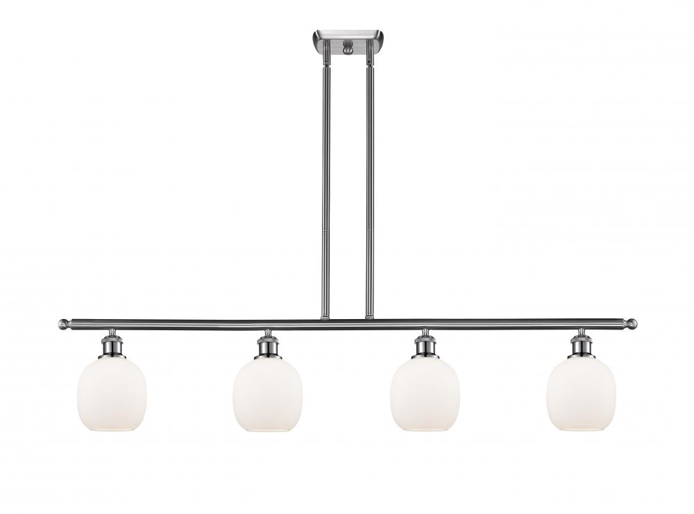 Belfast - 4 Light - 48 inch - Brushed Satin Nickel - Stem hung - Island Light