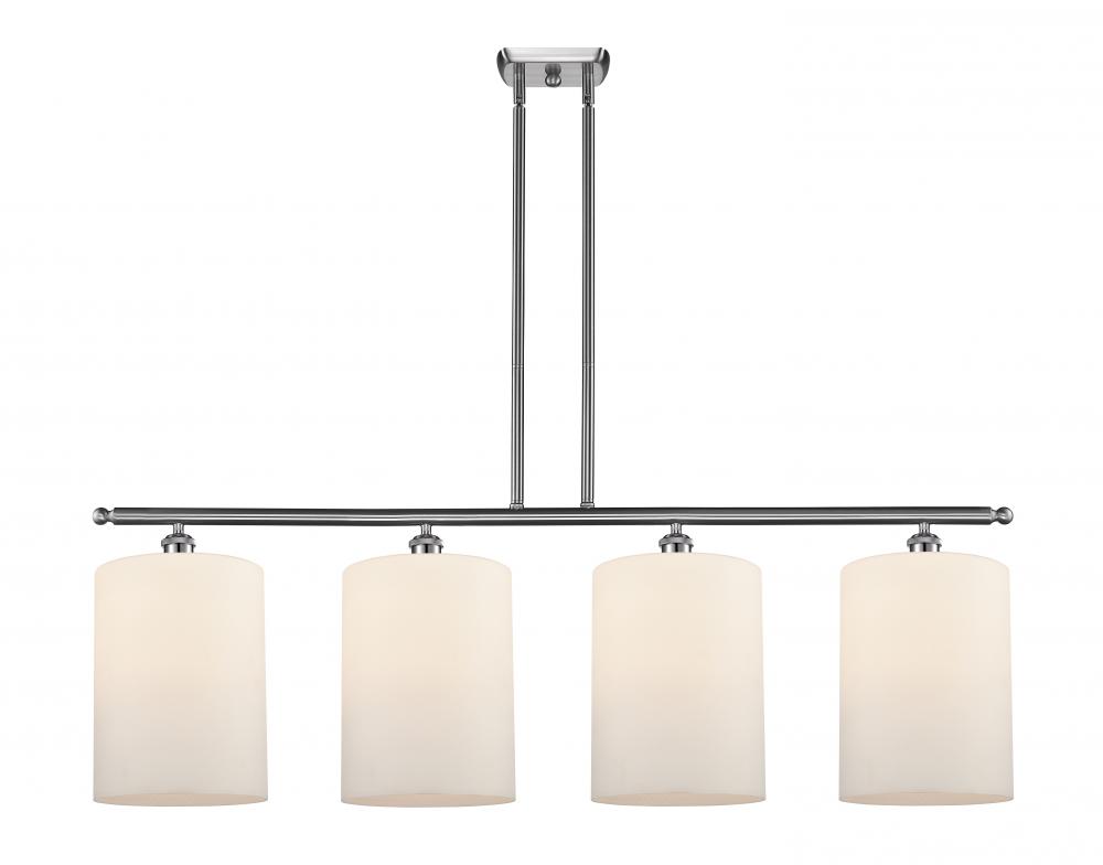 Cobbleskill - 4 Light - 48 inch - Brushed Satin Nickel - Stem hung - Island Light