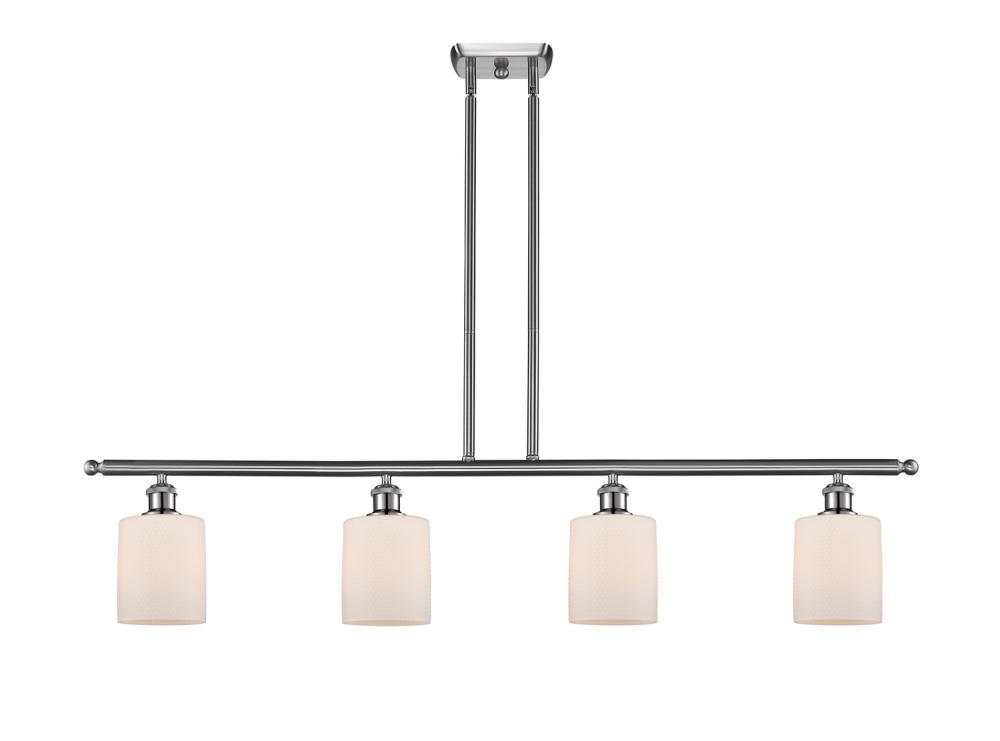 Cobbleskill - 4 Light - 48 inch - Brushed Satin Nickel - Stem hung - Island Light