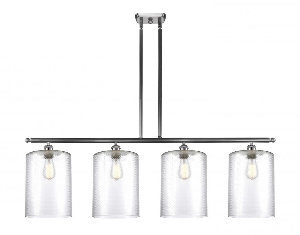 Cobbleskill - 4 Light - 48 inch - Brushed Satin Nickel - Stem hung - Island Light