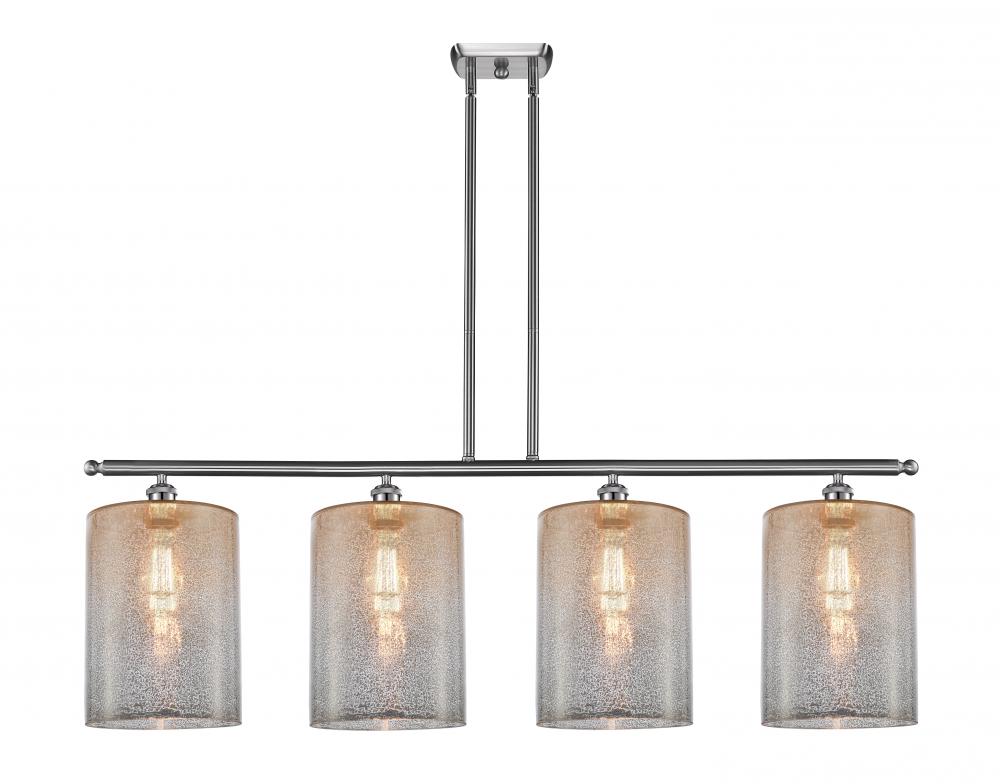 Cobbleskill - 4 Light - 48 inch - Brushed Satin Nickel - Stem hung - Island Light